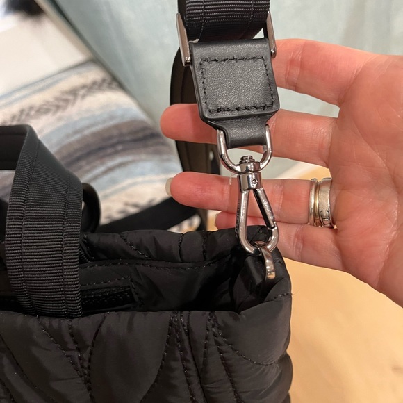 NWT Kate Spade Ellie Small Tote, Black Quilted Nylon, WKRU5824 - Picture 4 of 12